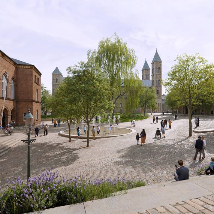 Levinsen landskab _ rendering af Stænderpladsen set fra Wibergis